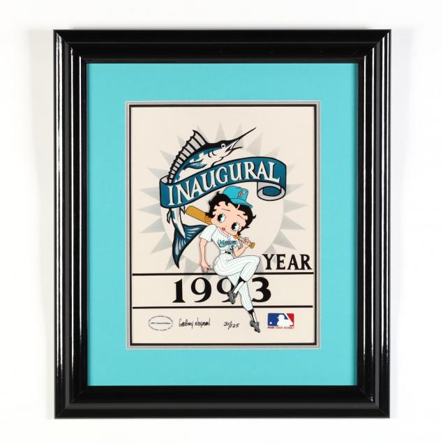 artist-signed-animation-cel-celebrating-florida-marlins-inaugural-year-1993