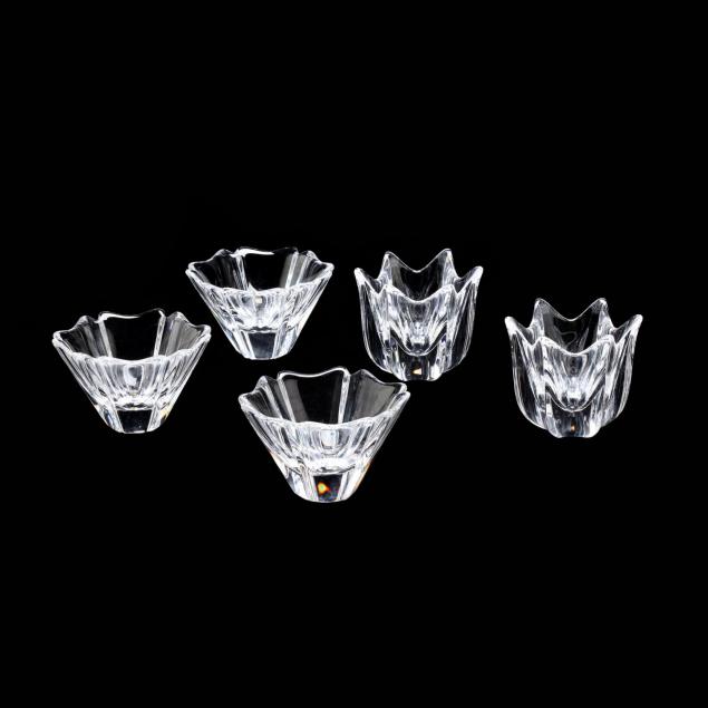 five-orrefors-crystal-bowls