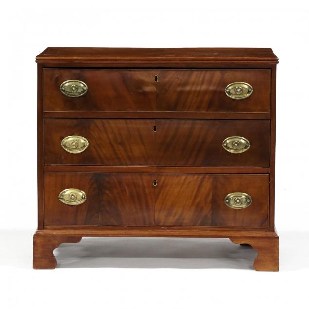 english-mahogany-low-chest-of-drawers