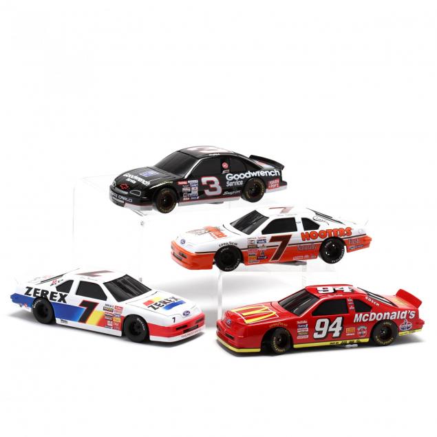 group-of-four-nascar-1-24-scale-die-cast-car-collector-banks