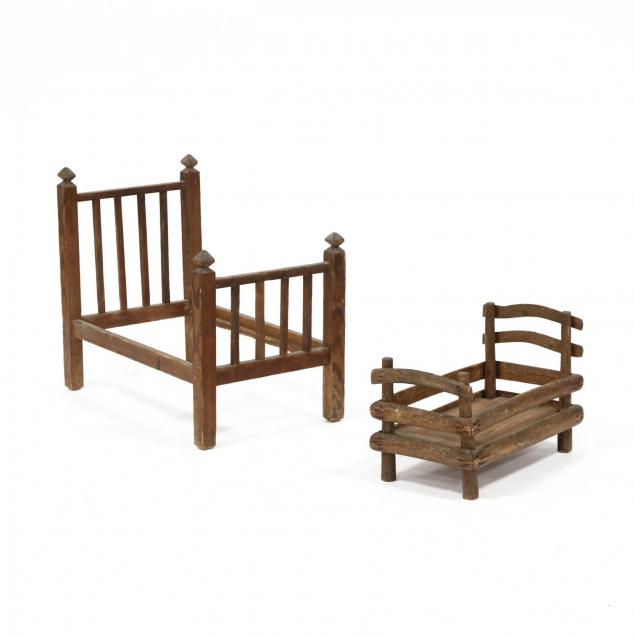 two-antique-southern-doll-beds