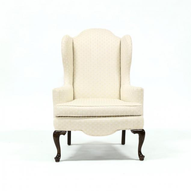 ethan-allen-queen-anne-style-wing-back-chair