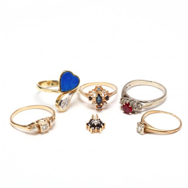 group-of-14kt-gold-and-gem-set-jewelry
