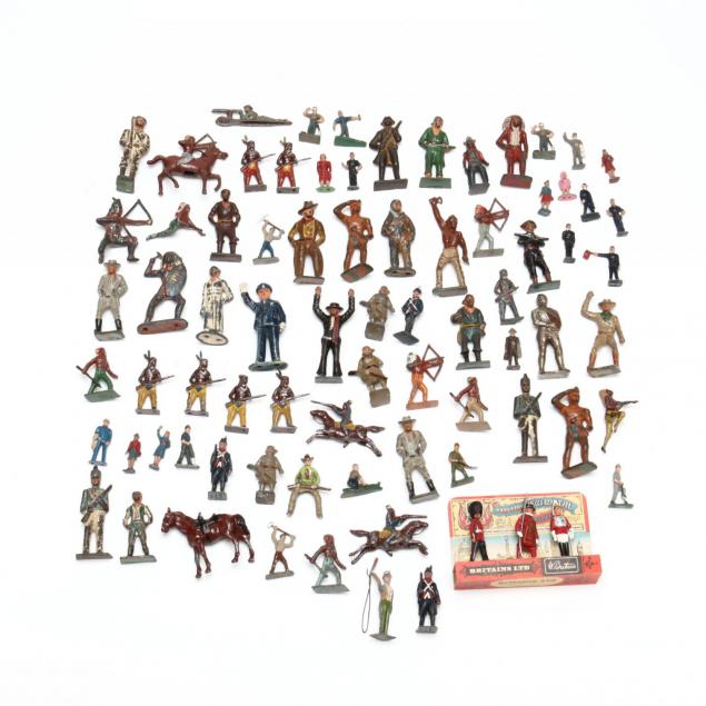 a-group-of-barclay-manoil-indian-cowboy-and-pirate-toy-figures