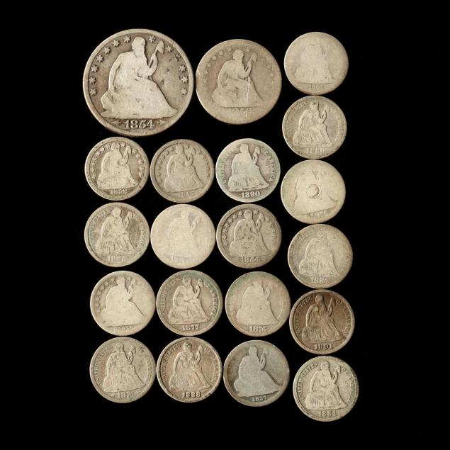twenty-liberty-seated-coins
