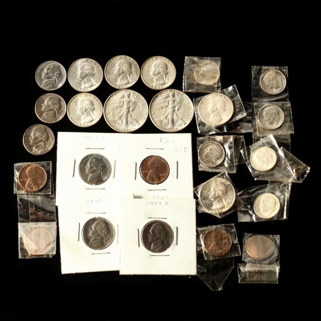 small-hoard-of-25-uncirculated-1947-coins
