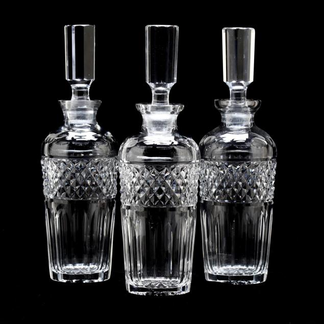 set-of-three-cut-crystal-decanters