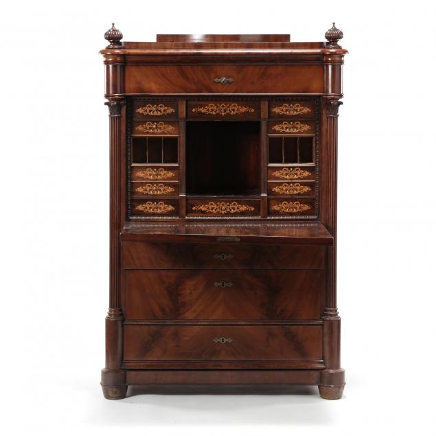 continental-inlaid-mahogany-secretaire-abbatant