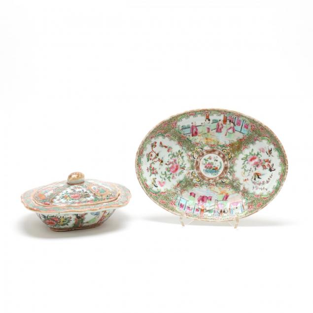 antique-famille-rose-lidded-vegetable-dish-and-platter