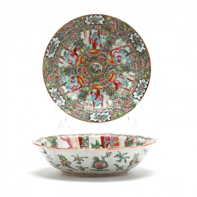 famille-rose-serving-bowl-and-plate