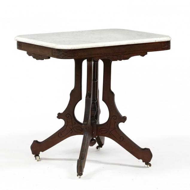 eastlake-victorian-walnut-marble-top-parlor-table