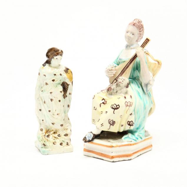 two-prattware-figurines