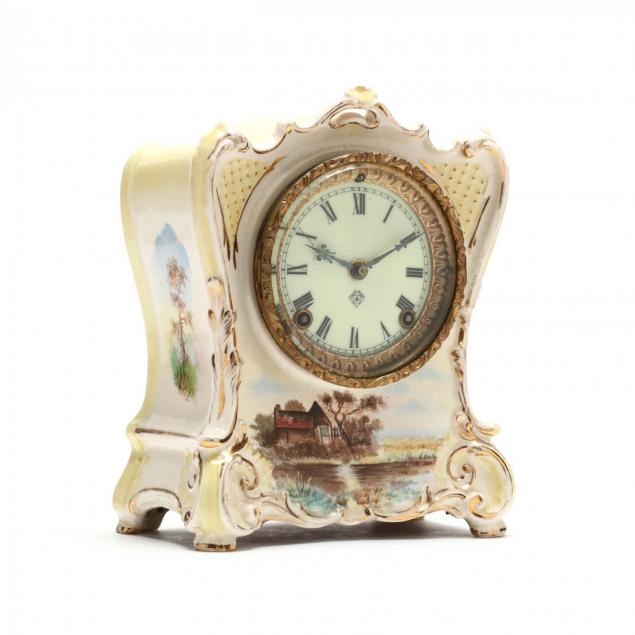 ansonia-porcelain-mantle-clock