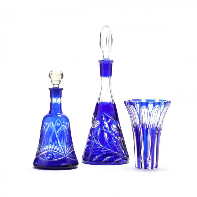 3-pc-cut-to-clear-cobalt-glass-items