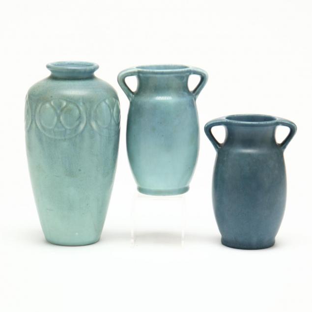 three-rookwood-vases