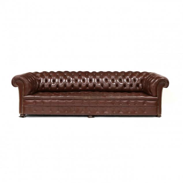custom-nine-foot-leather-chesterfield-sofa