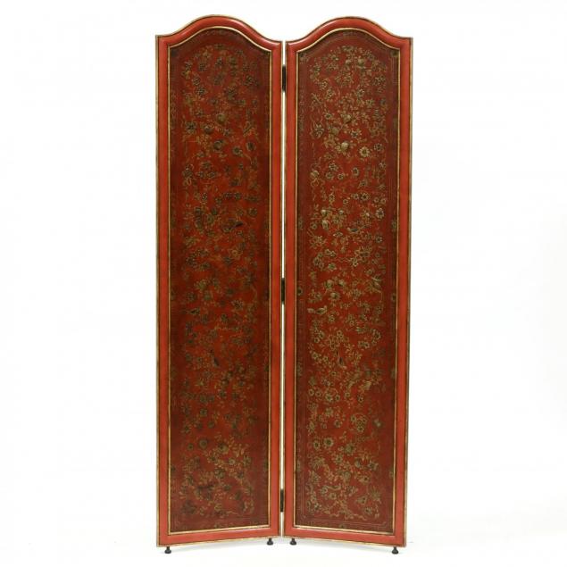 contemporary-chinoiserie-two-panel-lacquered-floor-screen
