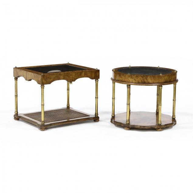 two-proviencial-glass-top-side-tables