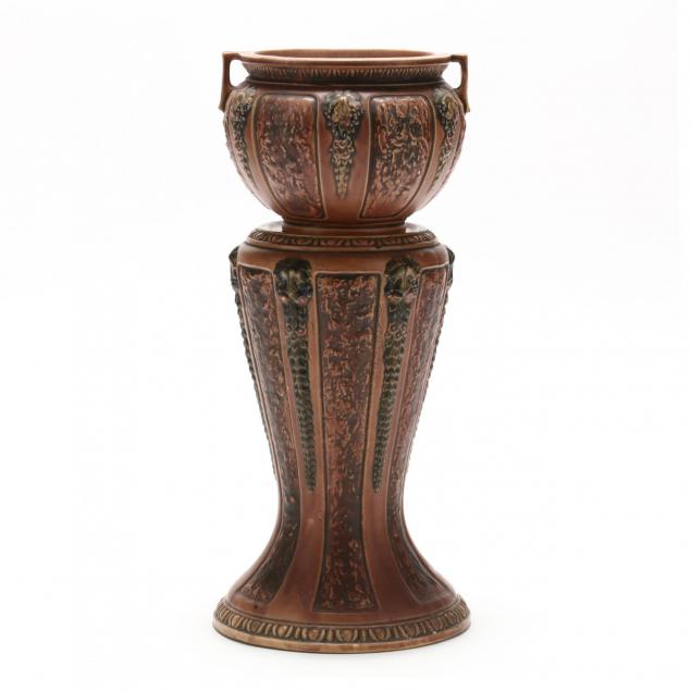 Roseville, Florentine Jardiniere on Pedestal (Lot 397 - The August