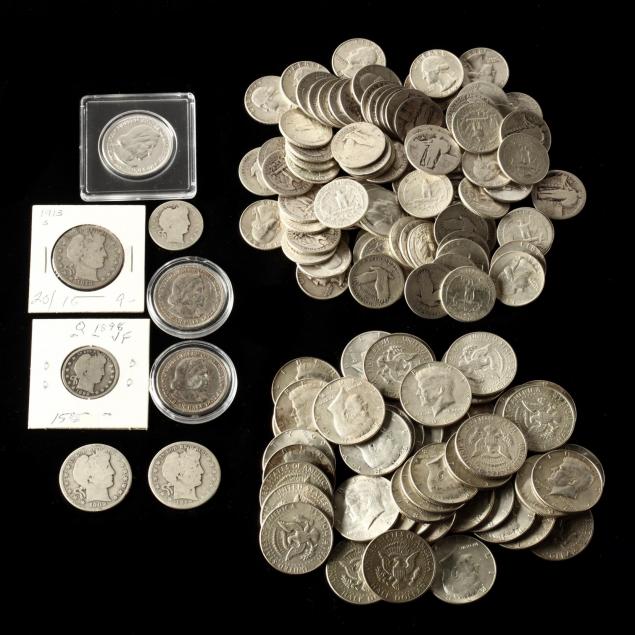 mixed-group-of-mostly-circulated-u-s-silver-coins