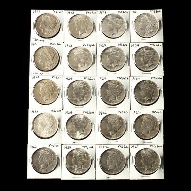 twenty-1920s-silver-dollars