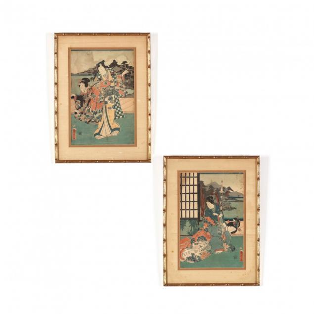 two-woodblock-prints-by-utagawa-kunisada-japanese-1786-1864