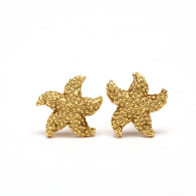 18kt-gold-starfish-stud-earrings-mcteigue-for-tiffany-co