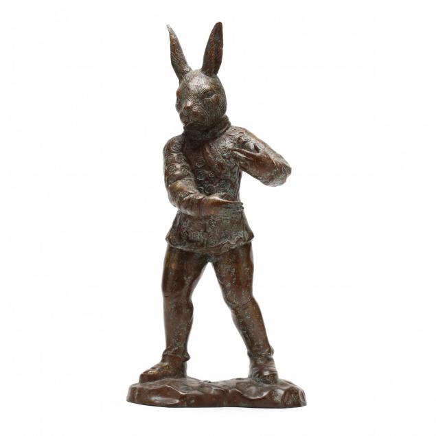 cast-bronze-figure-of-a-rabbit