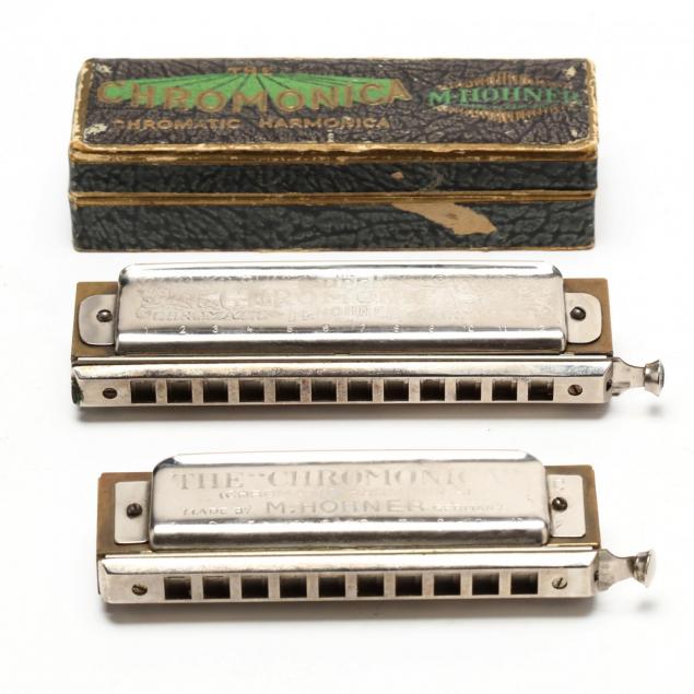 two-hohner-vintage-chromonicas