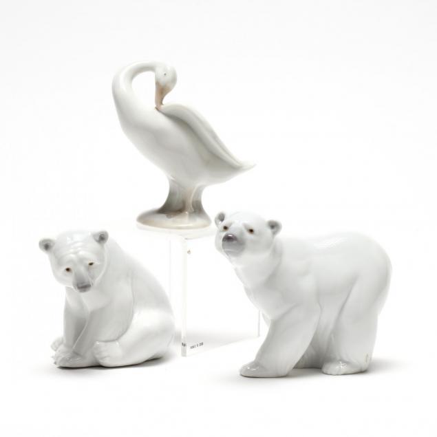 lladro-three-animal-figures