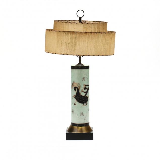 mid-century-decorated-glass-table-lamp