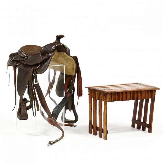 billy-cook-vintage-tooled-leather-western-saddle