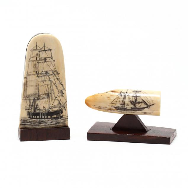 two-fossil-ivory-carved-scrimshaw