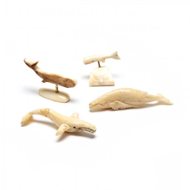 four-miniature-carved-walrus-ivory-whales