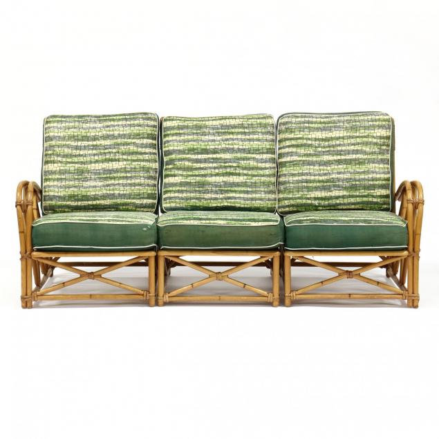 heywood-wakefield-faux-bamboo-sectional-sofa
