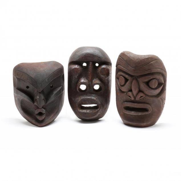 three-northwest-coast-carved-masks