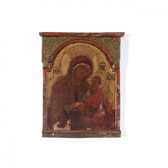 antique-byzantine-style-icon-with-virgin-and-child