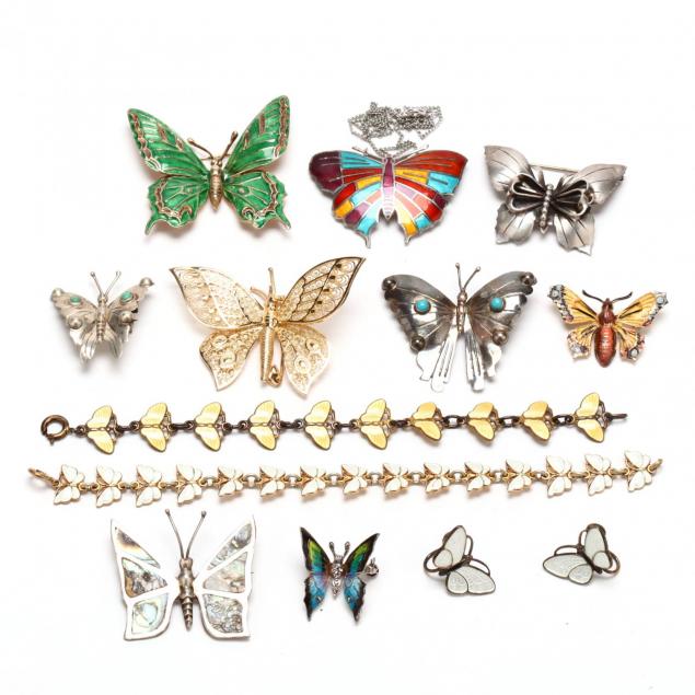 a-sterling-silver-butterfly-jewelry-group