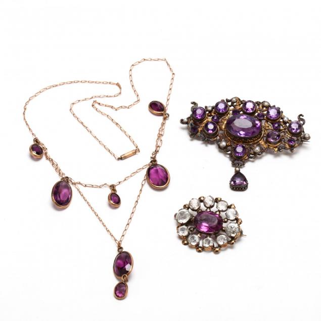 victorian-faux-amethyst-jewelry