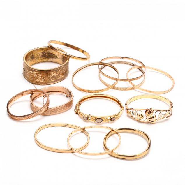 thirteen-vintage-gold-filled-bracelets