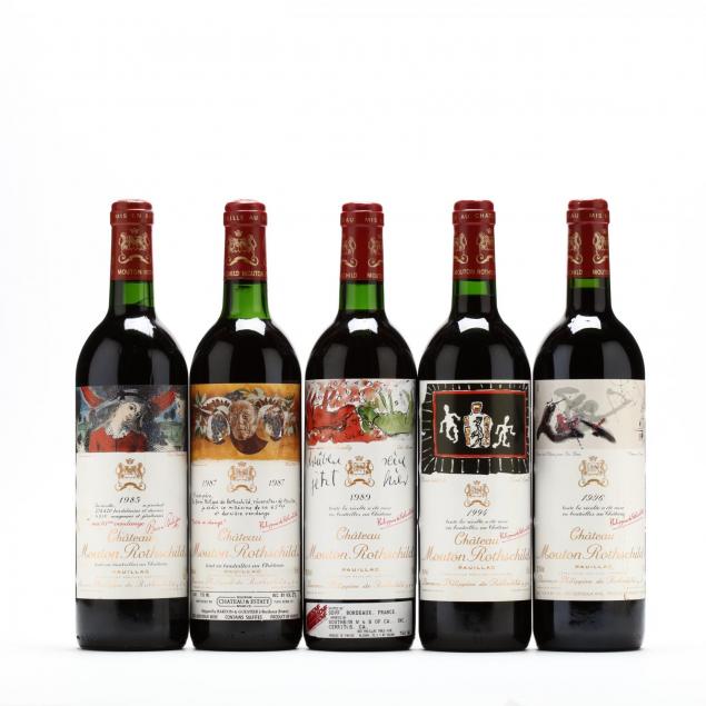 1985-1987-1989-1994-1996-chateau-mouton-rothschild