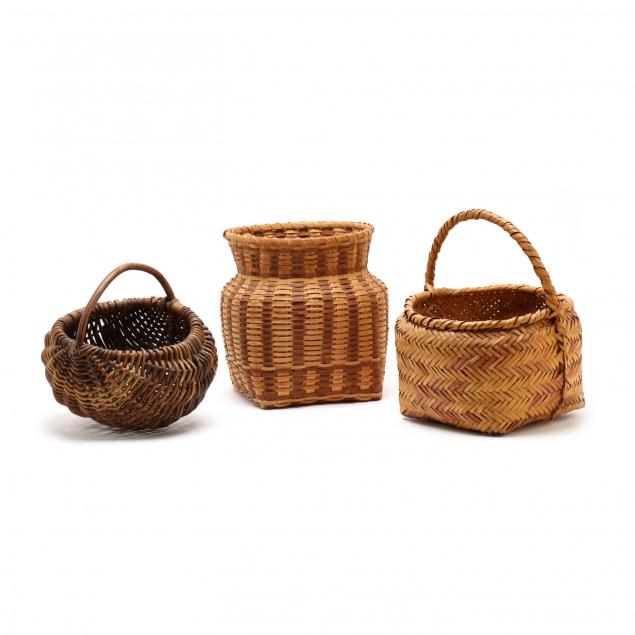 three-native-american-baskets