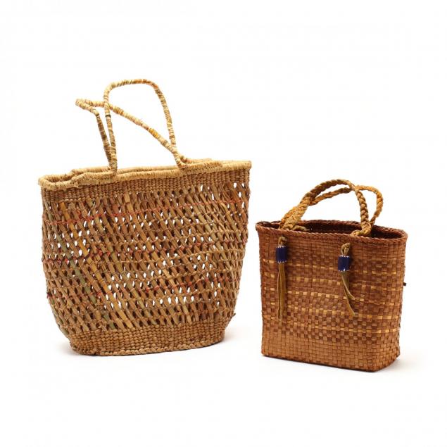 two-native-american-basketry-purses
