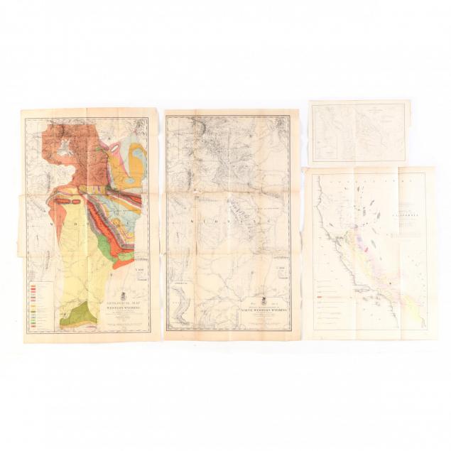 four-19th-century-maps-pertaining-to-the-western-united-states
