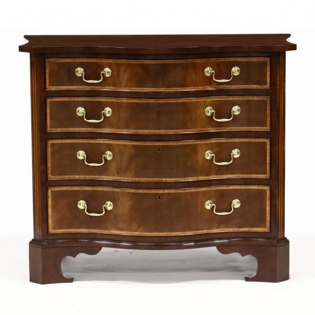 baker-chippendale-style-inlaid-mahogany-chest-of-drawers