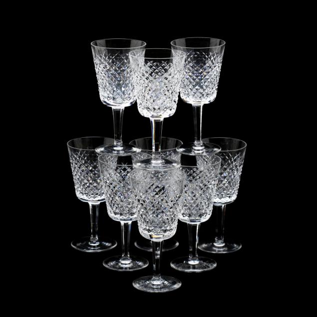 set-of-nine-waterford-alana-crystal-water-goblets