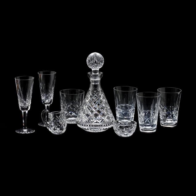 a-collection-of-waterford-crystal-barware