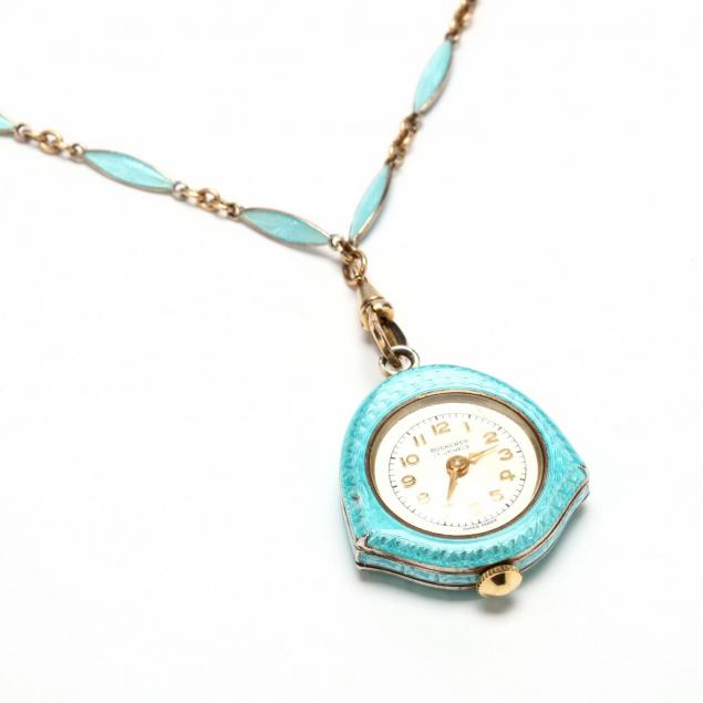 gold-filled-and-enamel-pendant-watch-bucherer