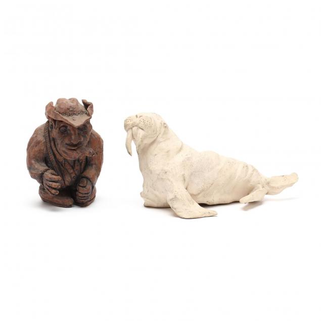 two-contemporary-pottery-figures