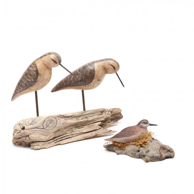 two-shorebird-carvings